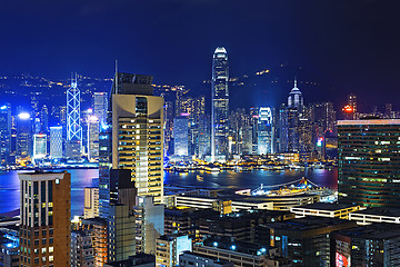 Image showing Hong kong downtown area 