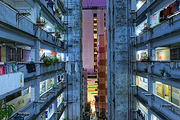 Image showing Hong kong slum downtown area