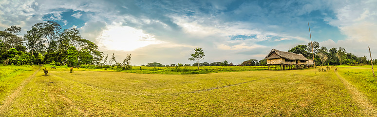 Image showing Field with houses