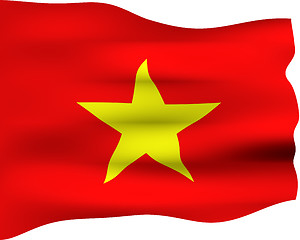 Image showing 3D Flag of Vietnam