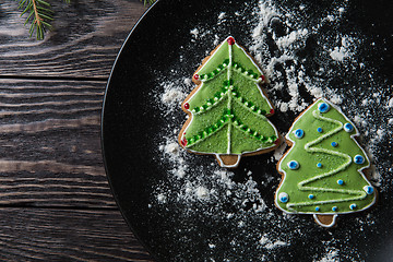 Image showing New year homemade gingerbread