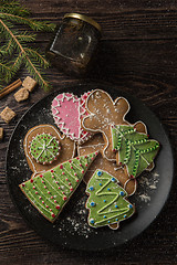 Image showing New year homemade gingerbread