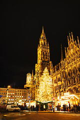 Image showing Overview of Marienplatz in Munich