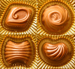 Image showing Chocolate sweets close up