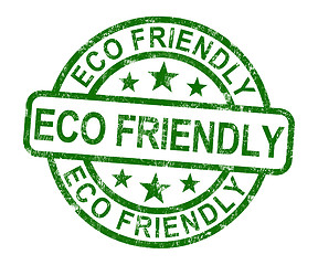 Image showing Eco Friendly Stamp As Symbol For  Recycling