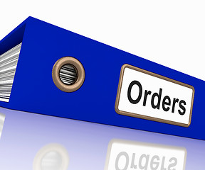 Image showing Orders File Contains Sales Reports And Documents