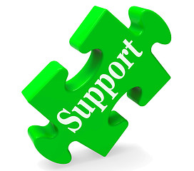 Image showing Support Shows Help Advice And Assistance