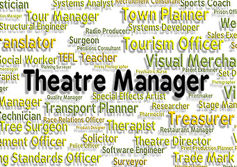 Image showing Theatre Manager Shows Stage Work And Chief