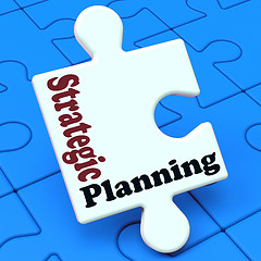 Image showing Strategic Planning Shows Business Solutions Or Goals