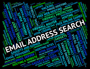 Image showing Email Address Represents Gathering Data And Communicate