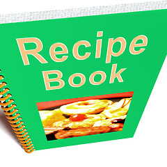 Image showing Recipe Book For Cookery Or Preparing Food