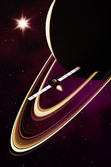 Image showing mission to saturn