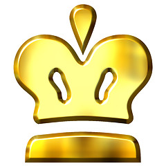 Image showing 3D Golden Crown