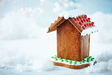 Image showing decorative gingerbread house