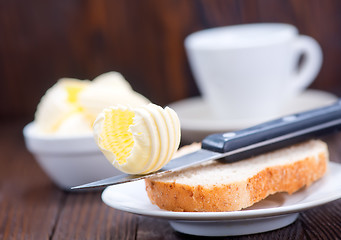 Image showing brean and butter