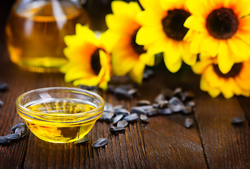 Image showing sunflower oil