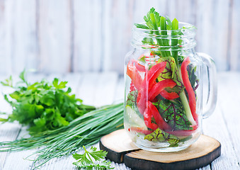 Image showing fresh vegetable salad