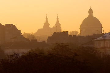 Image showing Lvov at sunrise