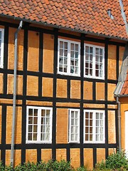 Image showing Half-timbered house in Faaborg