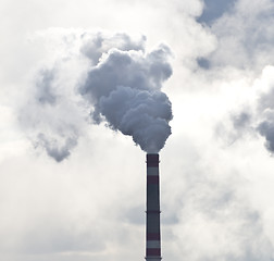 Image showing smoking chimney