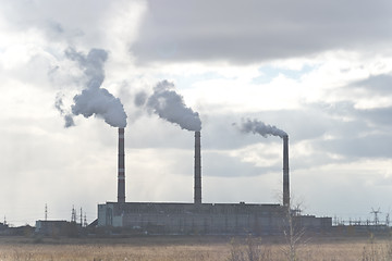 Image showing smoking chimney