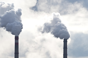 Image showing smoking chimney