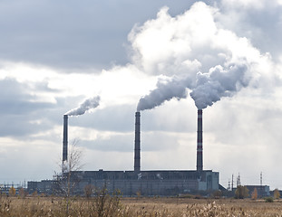 Image showing smoking chimney