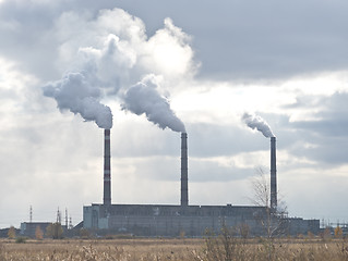 Image showing smoking chimney