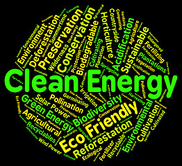 Image showing Eco Friendly Means Clean Energy And Ecology