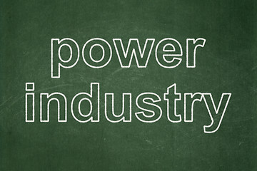 Image showing Industry concept: Power Industry on chalkboard background