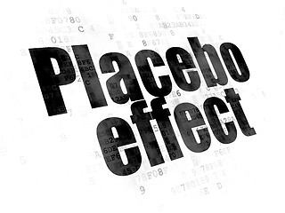 Image showing Medicine concept: Placebo Effect on Digital background