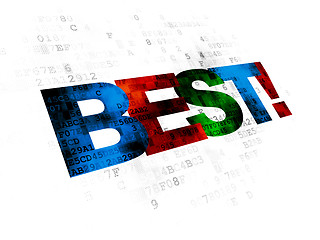 Image showing Finance concept: Best! on Digital background