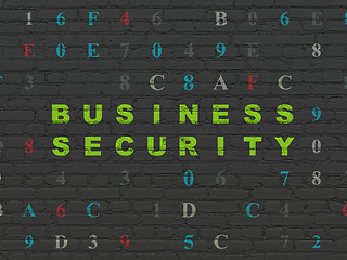 Image showing Safety concept: Business Security on wall background