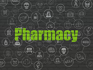 Image showing Healthcare concept: Pharmacy on wall background