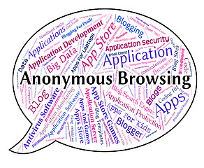 Image showing Anonymous Browsing Indicates Word Mystery And Unnamed