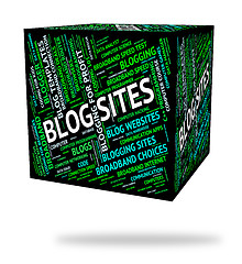 Image showing Blog Sites Shows Domains Blogger And Hosting