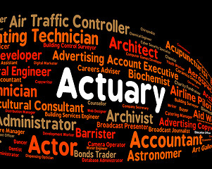 Image showing Actuary Job Shows Actuarial Science And Cpa
