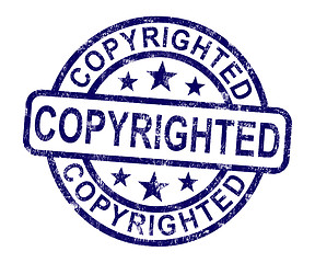 Image showing Copyrighted Stamp Showing Patent Or Trademark