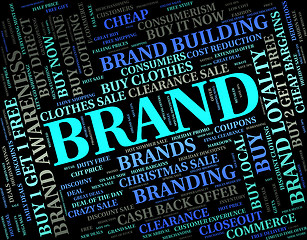 Image showing Brand Word Shows Company Identity And Branded