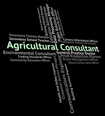 Image showing Agricultural Consultant Means Counsellor Consultation And Guide