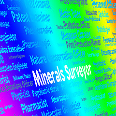 Image showing Minerals Surveyor Represents Hire Ores And Work