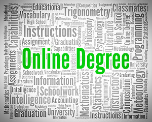 Image showing Online Degree Means World Wide Web And Associate\'s