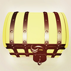 Image showing The chest. 3D illustration. Vintage style.