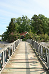 Image showing Bridge to a small island