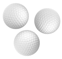 Image showing Nice Golf balls isolated