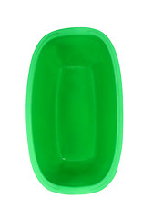 Image showing green plastic wash bowl