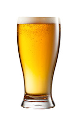 Image showing glass of light beer