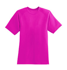 Image showing violet tshirt isolated