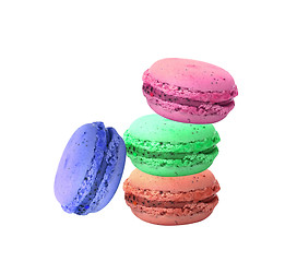 Image showing sweet delicacy, macaroons variety