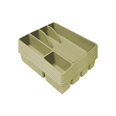 Image showing cutlery box isolated